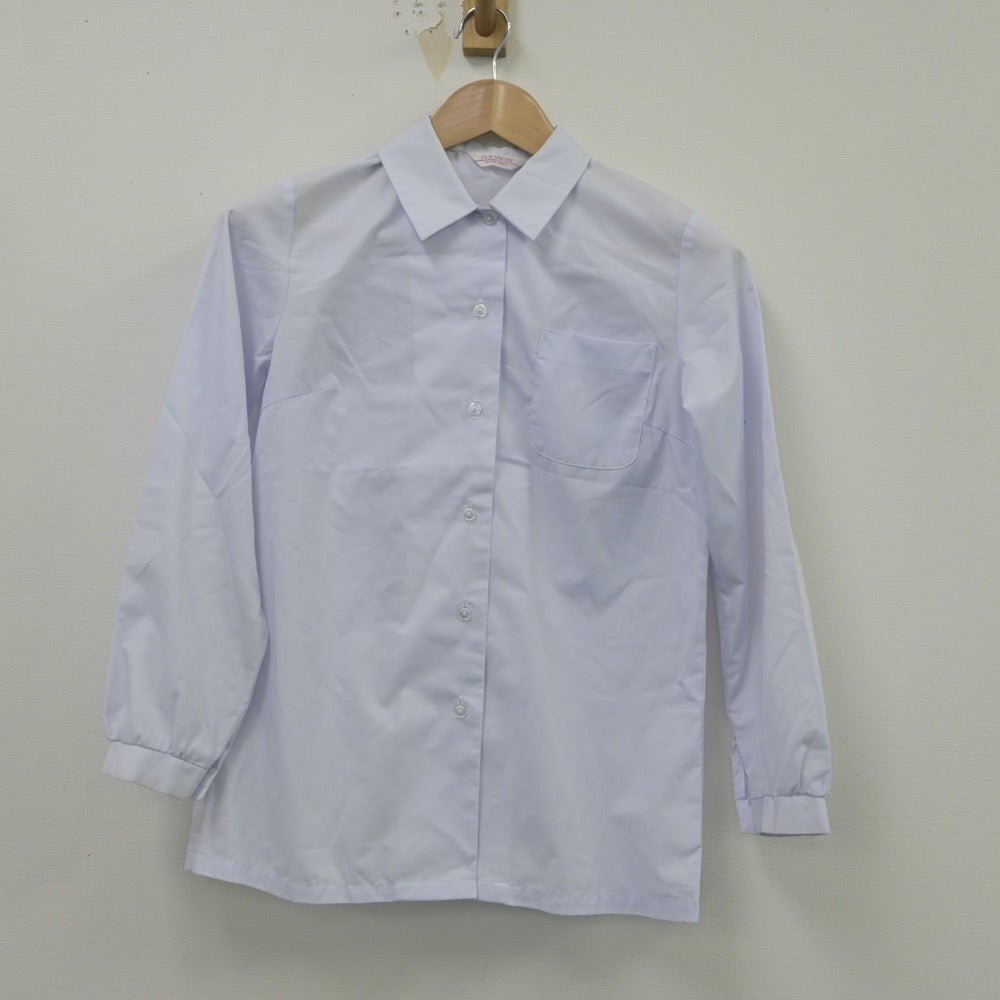 【中古】福岡県 原中学校 女子制服 2点（シャツ・ニット）sf016750