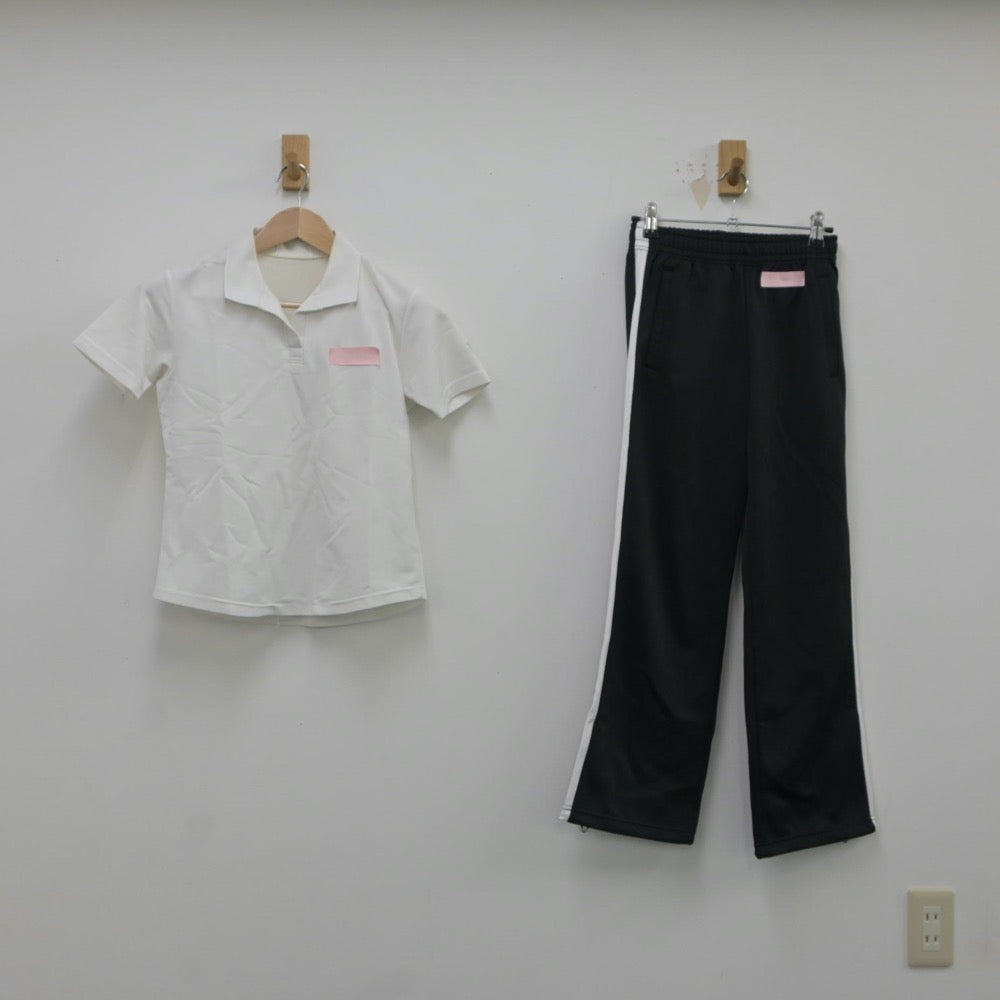 【中古】東京都 学校不明 女子制服 2点（体操服 上・ジャージ 下）sf016755