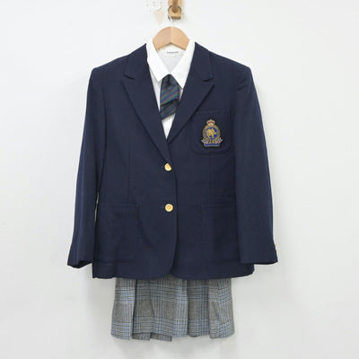 【中古】神奈川県 山手学院高等学校 女子制服 5点（ブレザー・シャツ・スカート）sf016757