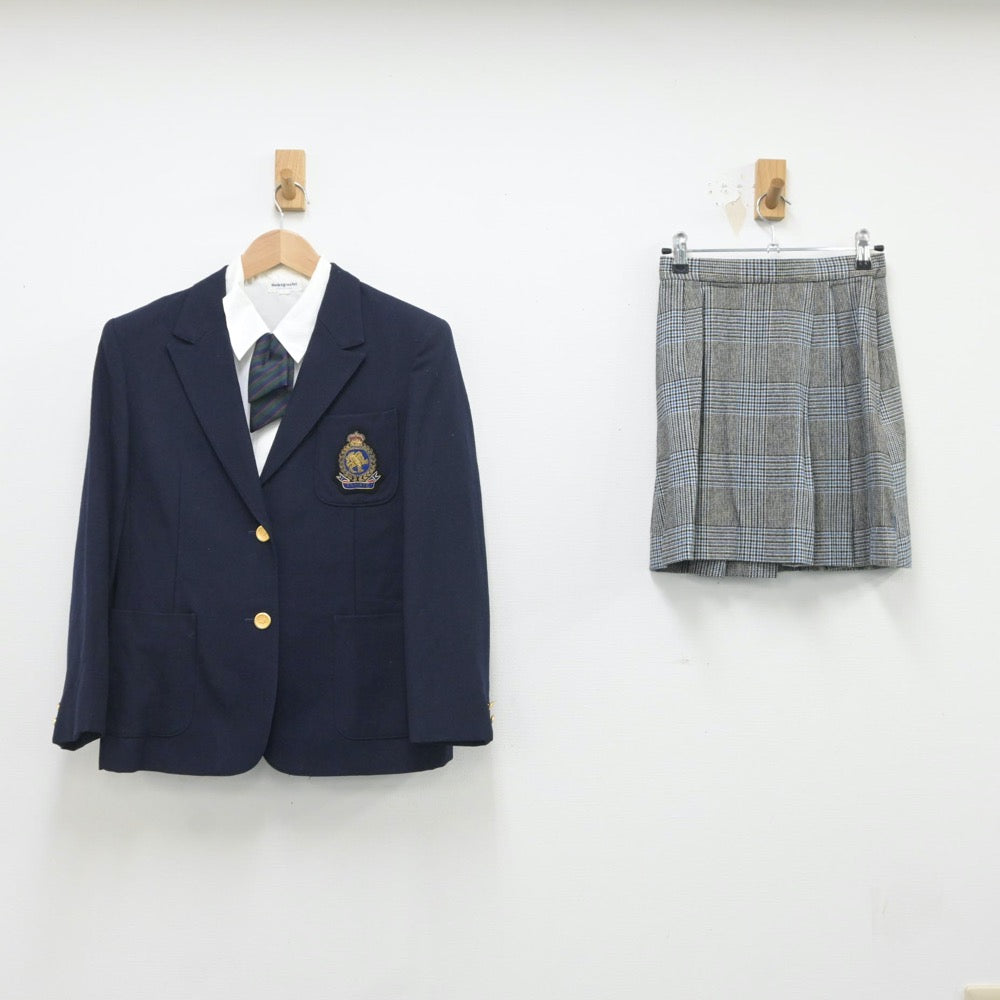 【中古】神奈川県 山手学院高等学校 女子制服 5点（ブレザー・シャツ・スカート）sf016757