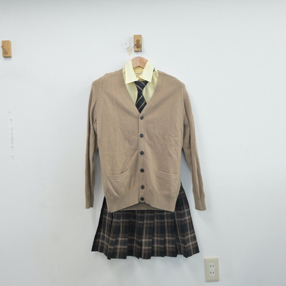 【中古】東京都 八王子学園八王子高等学校 女子制服 6点（ブレザー・シャツ・ニット・スカート）sf016761