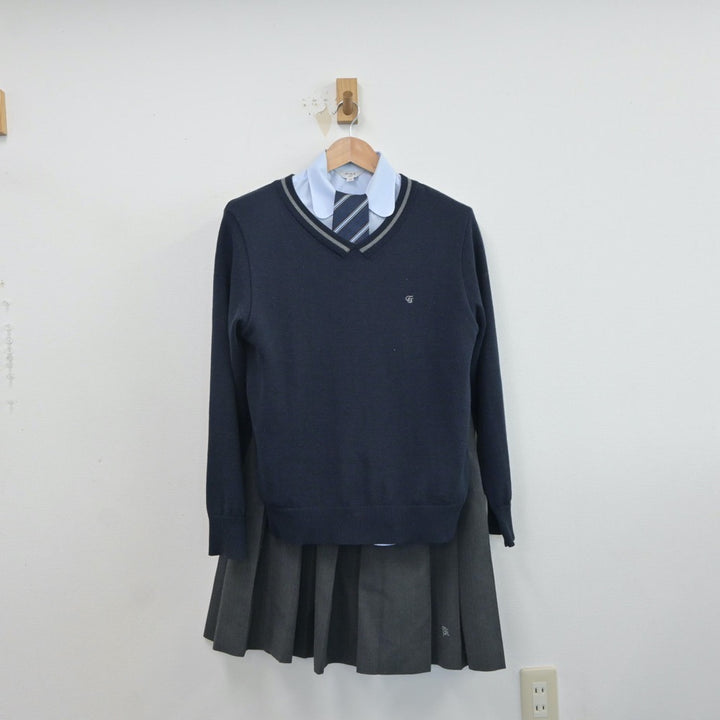 中古制服】奈良県 高取国際高等学校 女子制服 6点（ブレザー・ニット・シャツ・スカート）sf016765【リサイクル学生服】 | 中古制服通販パレイド