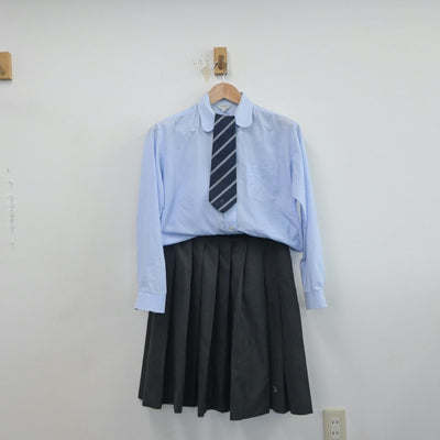 【中古】奈良県 高取国際高等学校 女子制服 6点（ブレザー・ニット・シャツ・スカート）sf016765