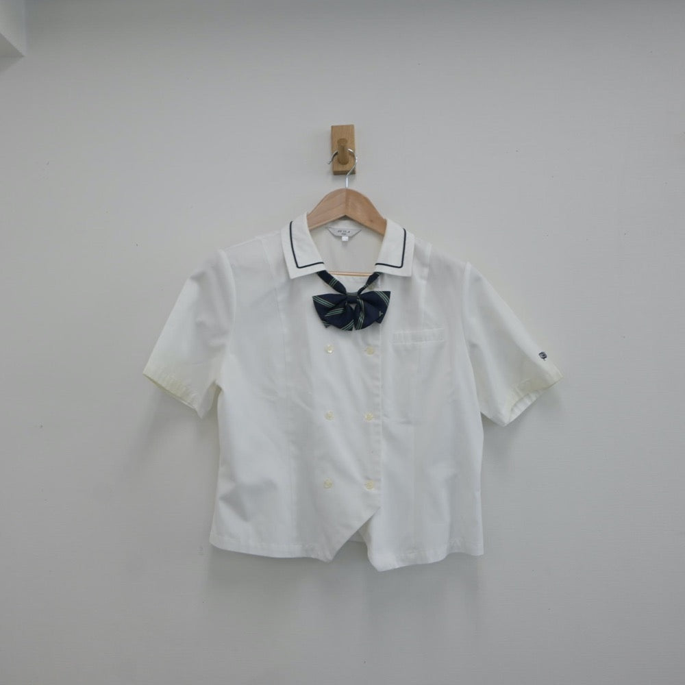 【中古】奈良県 高取国際高等学校 女子制服 5点（シャツ・ニットベスト・スカート）sf016766