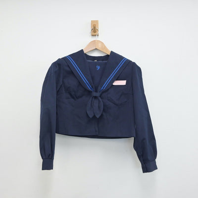 【中古】大分県 湯布院中学校 女子制服 2点（セーラー服・スカート）sf016768