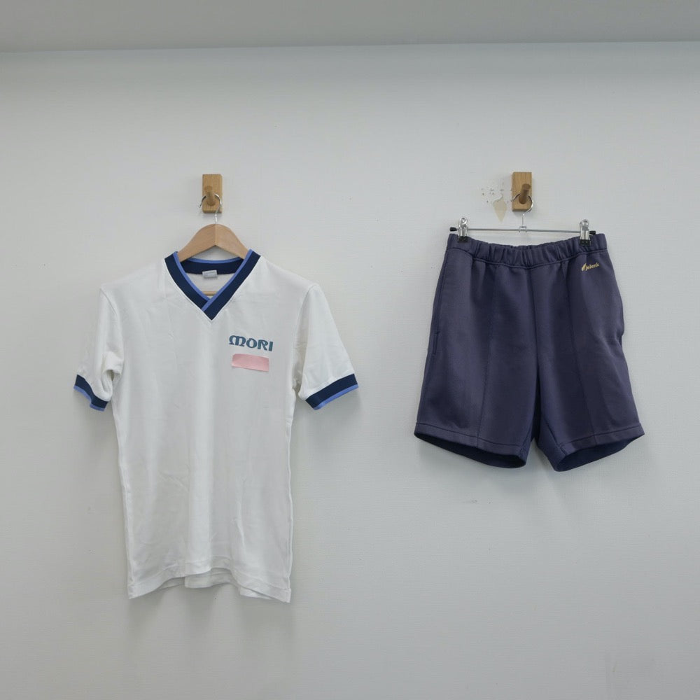 【中古】大分県 森高等学校 女子制服 2点（体操服 上・体操服 下）sf016774