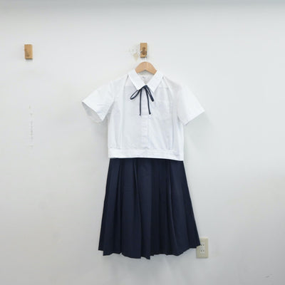 【中古】大阪府 泉陽高等学校 女子制服 4点（シャツ・スカート）sf016779