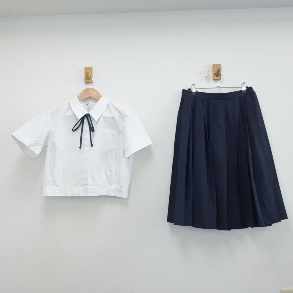 【中古】大阪府 泉陽高等学校 女子制服 4点（シャツ・スカート）sf016779