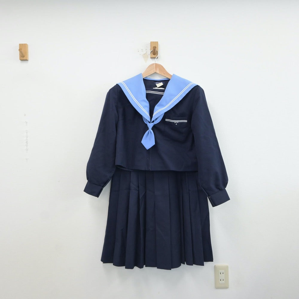 【中古】大阪府 泉陽高等学校 女子制服 5点（セーラー服・シャツ・スカート）sf016780