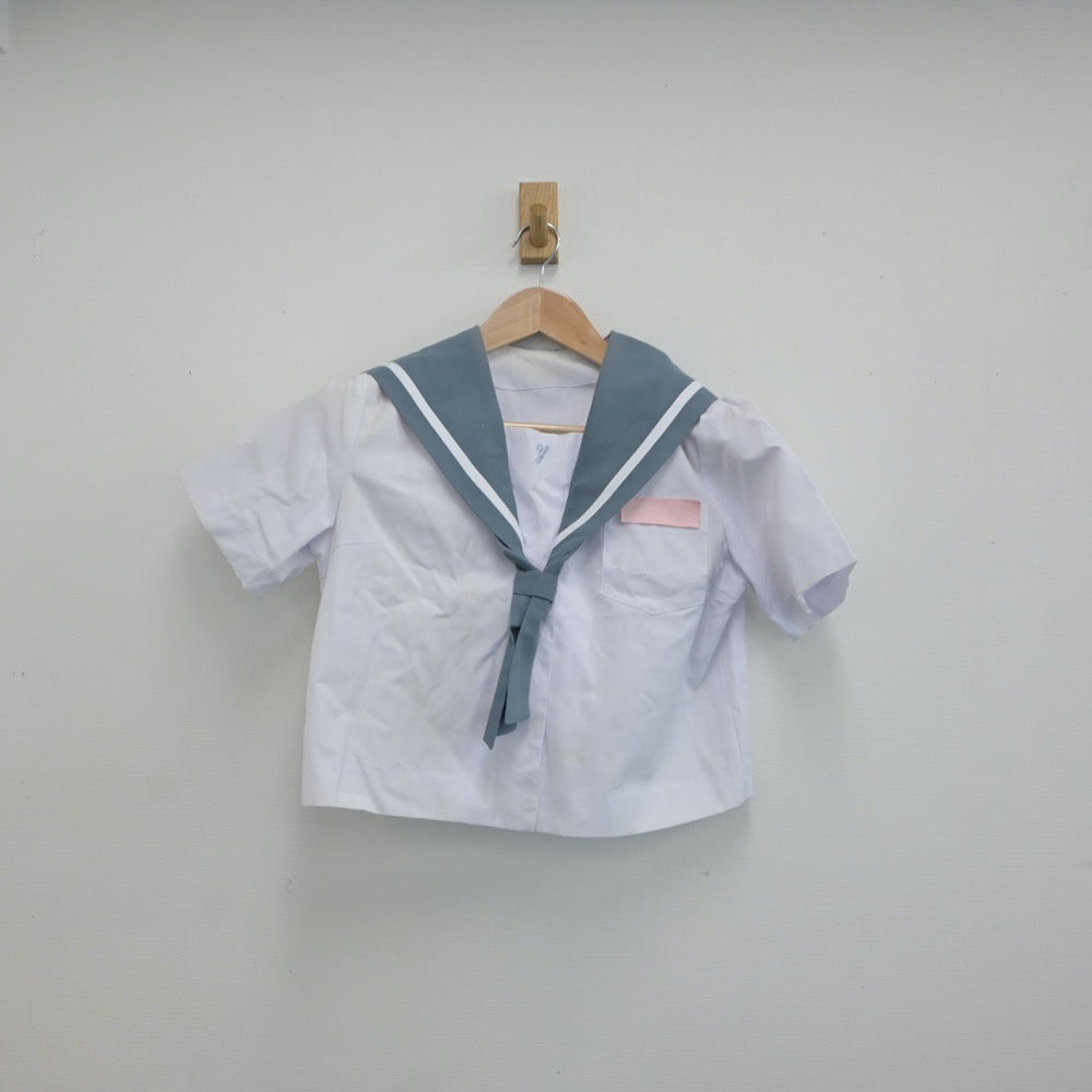 【中古】大分県 湯布院中学校 女子制服 2点（セーラー服・スカート）sf016781