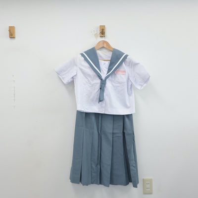 【中古】大分県 湯布院中学校 女子制服 2点（セーラー服・スカート）sf016782