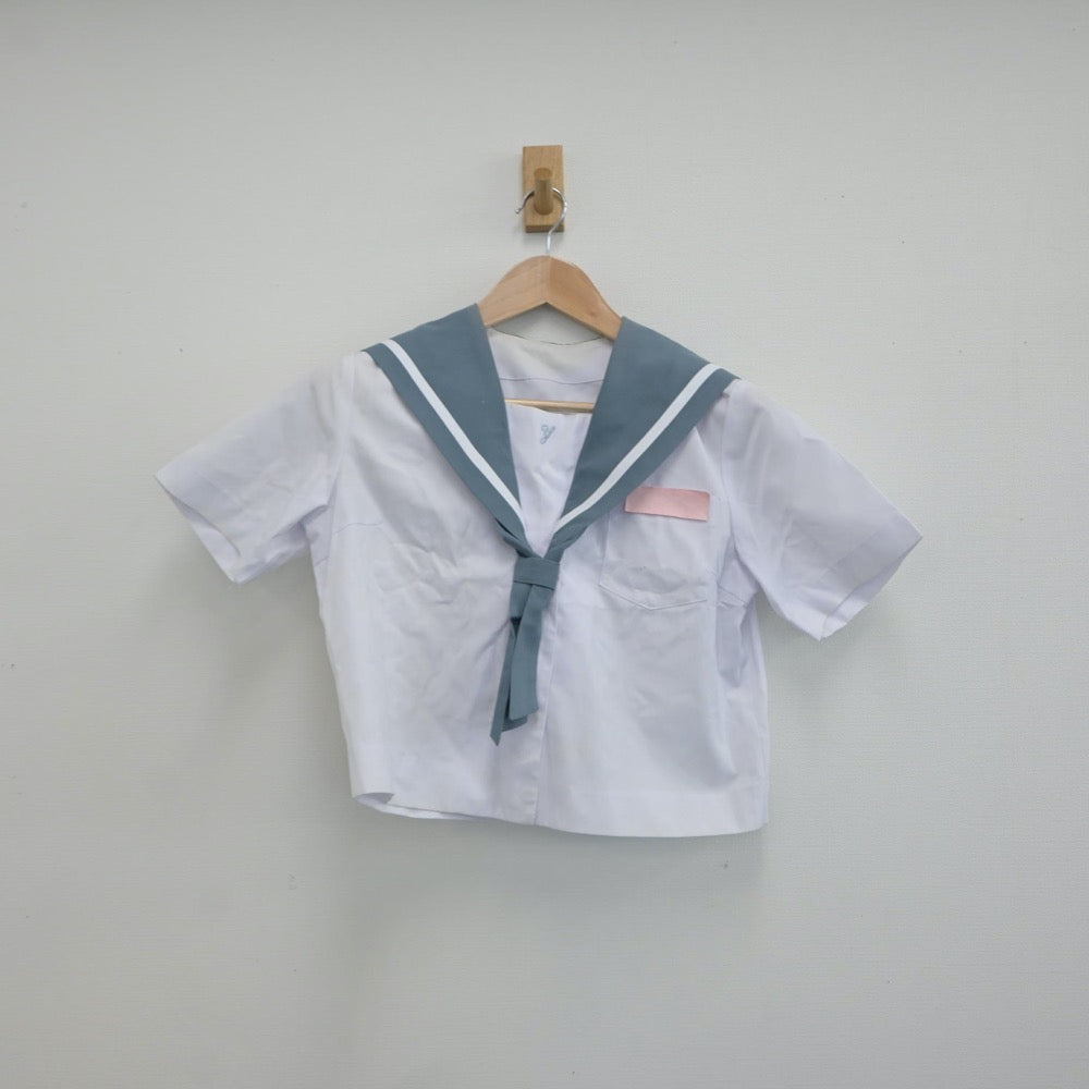 【中古】大分県 湯布院中学校 女子制服 2点（セーラー服・スカート）sf016782