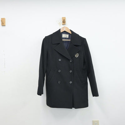 【中古】栃木県 足利短期大学附属高等学校 女子制服 1点（コート）sf016792