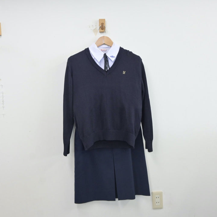 中古制服】福岡県 小倉西高等学校 女子制服 5点（ブレザー・シャツ・ニット・スカート）sf016799【リサイクル学生服】 | 中古制服通販パレイド