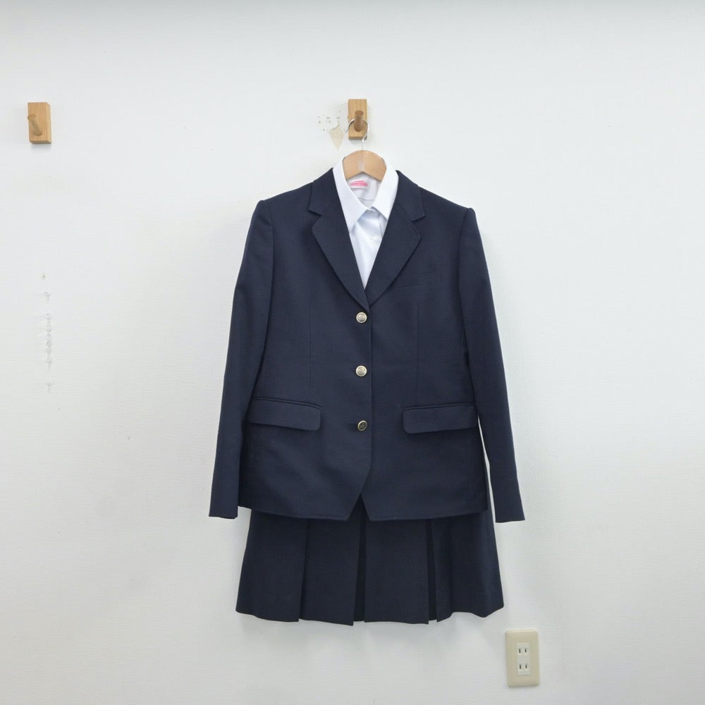 【中古】青森県 青森西高等学校 女子制服 3点（ブレザー・シャツ・スカート）sf016803