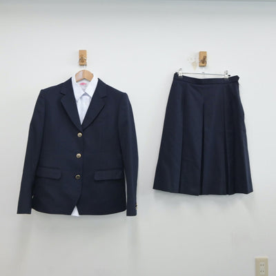 【中古】青森県 青森西高等学校 女子制服 3点（ブレザー・シャツ・スカート）sf016803