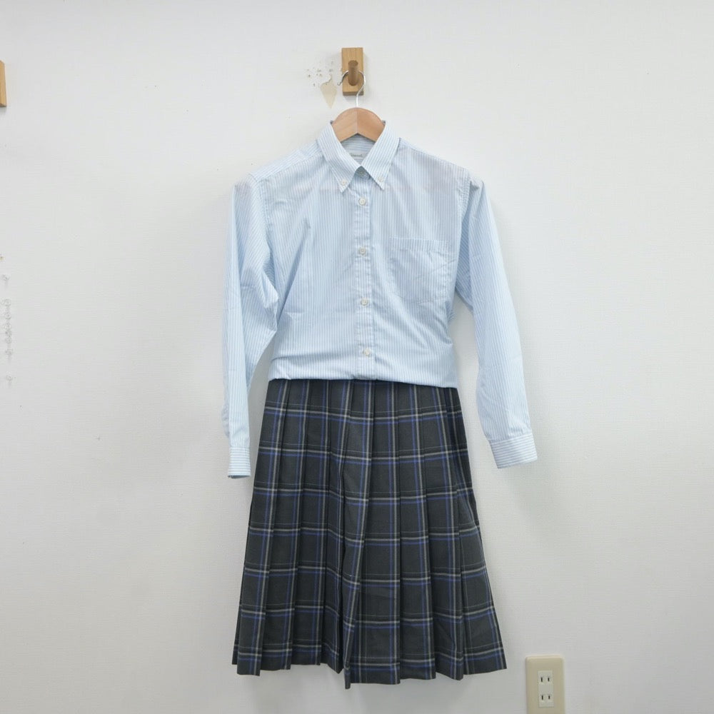 【中古】茨城県 春日学園義務教育学校 女子制服 4点（ブレザー・シャツ・スカート）sf016808