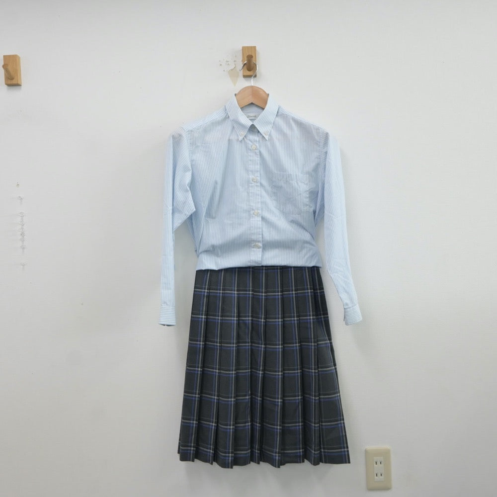 【中古】茨城県 春日学園義務教育学校 女子制服 4点（ブレザー・シャツ・スカート）sf016809