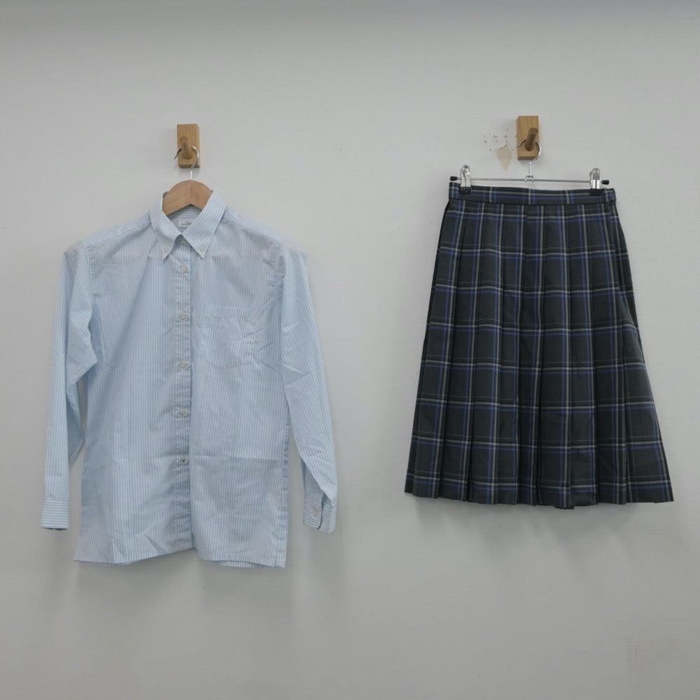 【中古】茨城県 春日学園義務教育学校 女子制服 4点（ブレザー・シャツ・スカート）sf016809