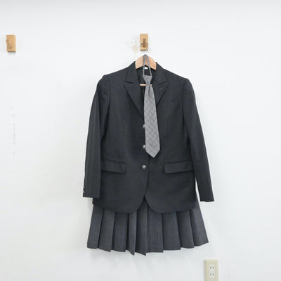 【中古】徳島県 城南高等学校 女子制服 4点（ブレザー・ニット・スカート）sf016815