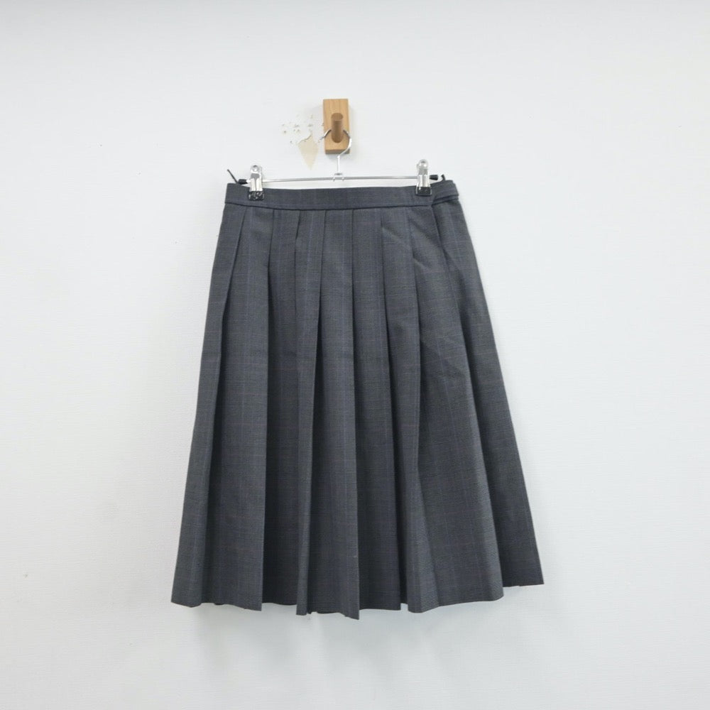 【中古】徳島県 城南高等学校 女子制服 2点（ニットベスト・スカート）sf016816