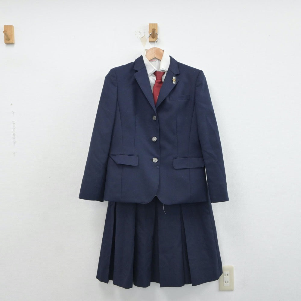 【中古】福岡県 八幡中央高等学校 女子制服 5点（ブレザー・シャツ・スカート）sf016819