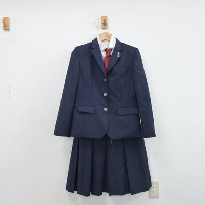 【中古】福岡県 八幡中央高等学校 女子制服 5点（ブレザー・シャツ・スカート）sf016819