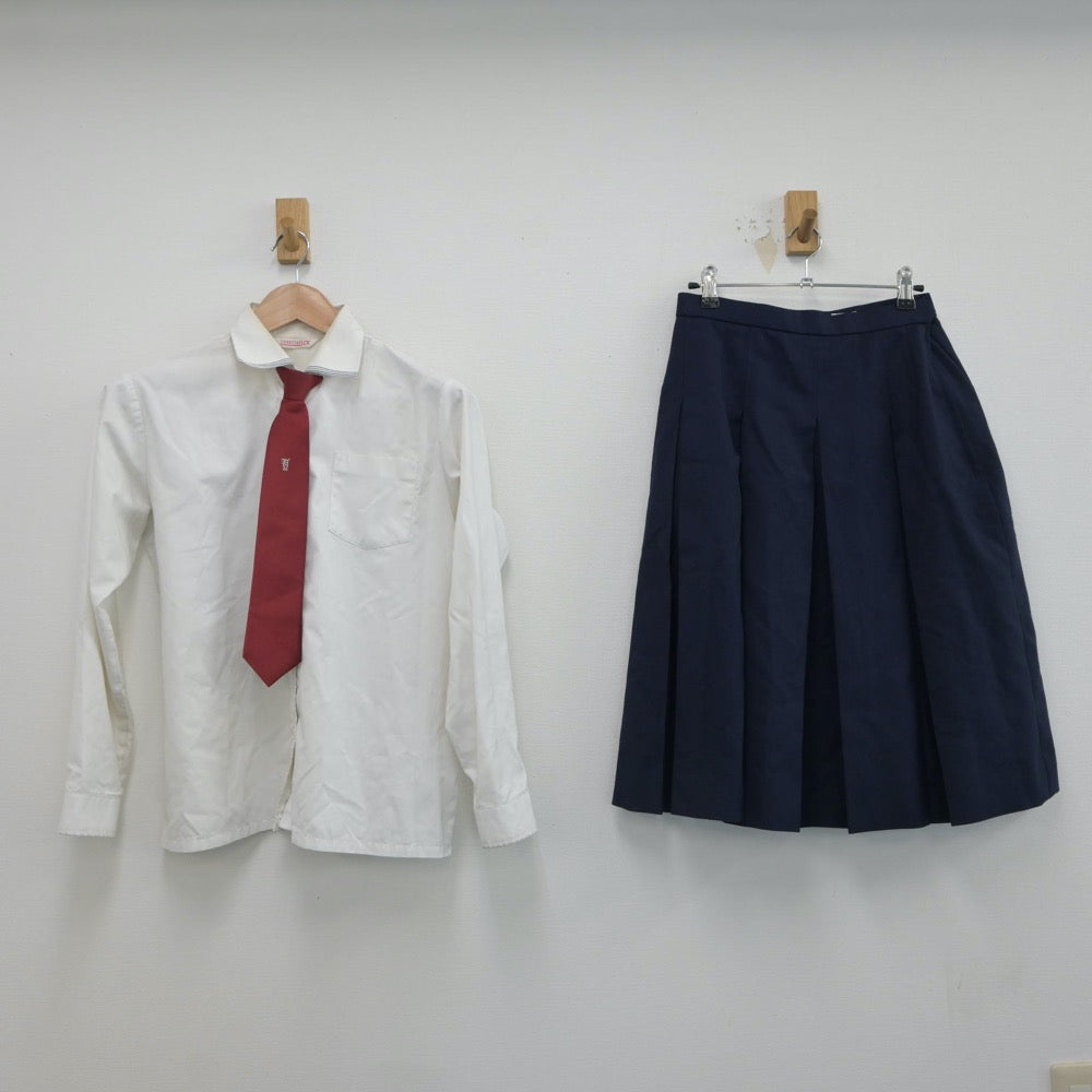 【中古】福岡県 八幡中央高等学校 女子制服 5点（ブレザー・シャツ・スカート）sf016819