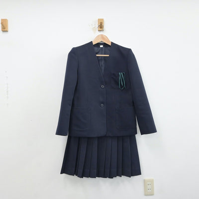 【中古】滋賀県 守山南中学校 女子制服 4点（ブレザー・スカート・スカート）sf016825