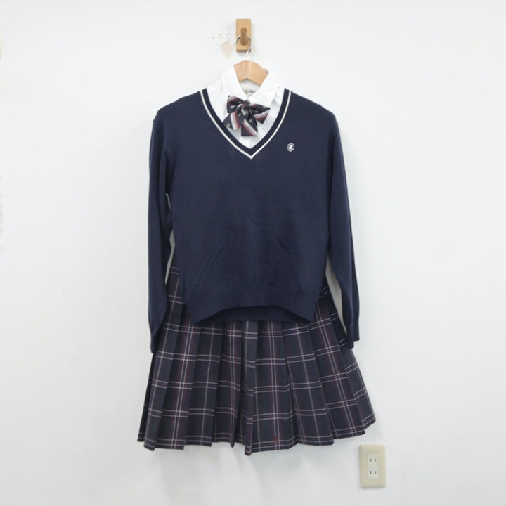 中古制服】京都府 京都木津高等学校 女子制服 5点（ブレザー・シャツ・ニット・スカート）sf016829【リサイクル学生服】 | 中古制服通販パレイド