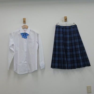 【中古】広島県 野坂中学校 女子制服 4点（ブレザー・シャツ・スカート）sf016831