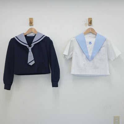 【中古】千葉県 富里市立富里北中学校 女子制服 3点（セーラー服・セーラー服）sf016838