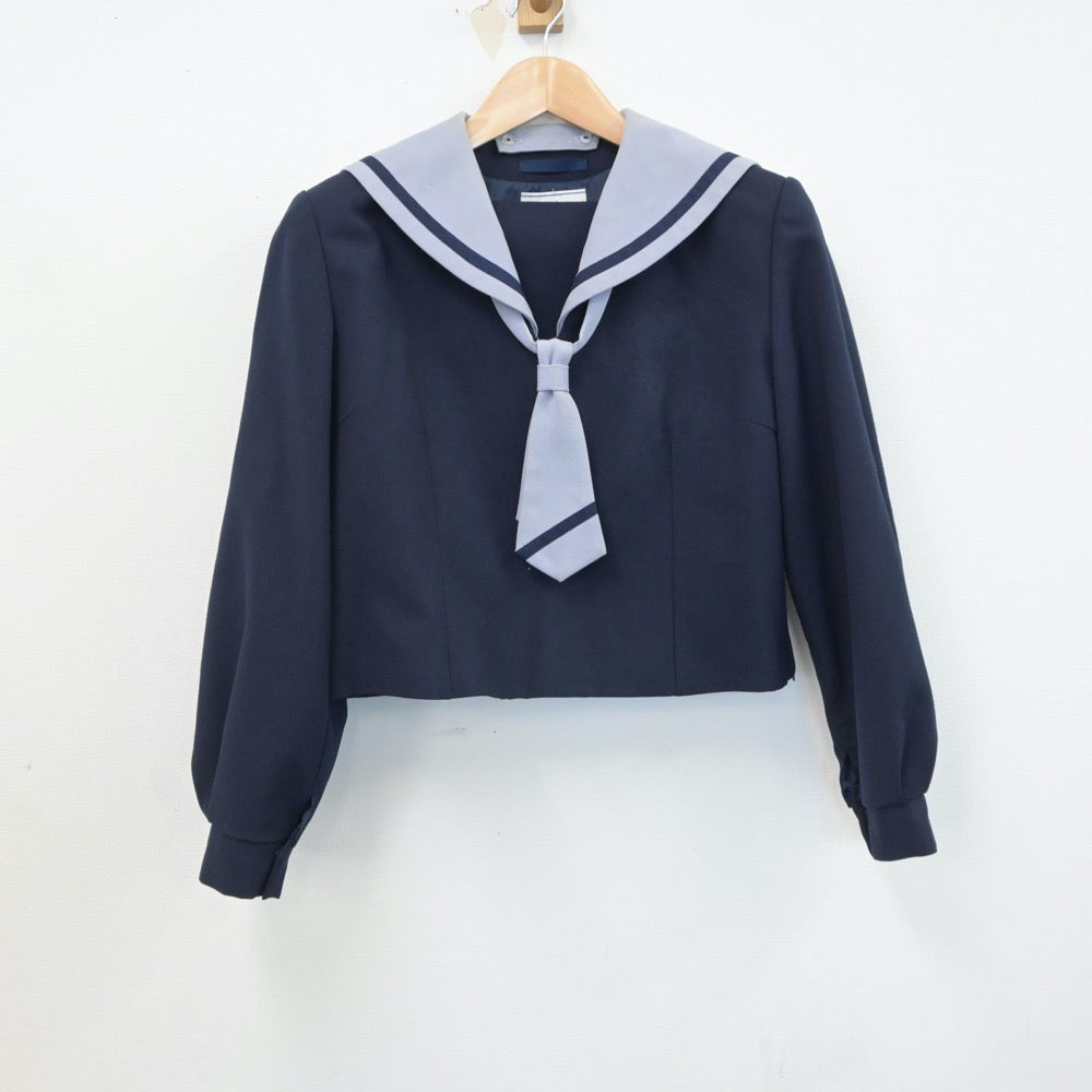 【中古】千葉県 富里市立富里北中学校 女子制服 3点（セーラー服・ジャンパースカート）sf016839