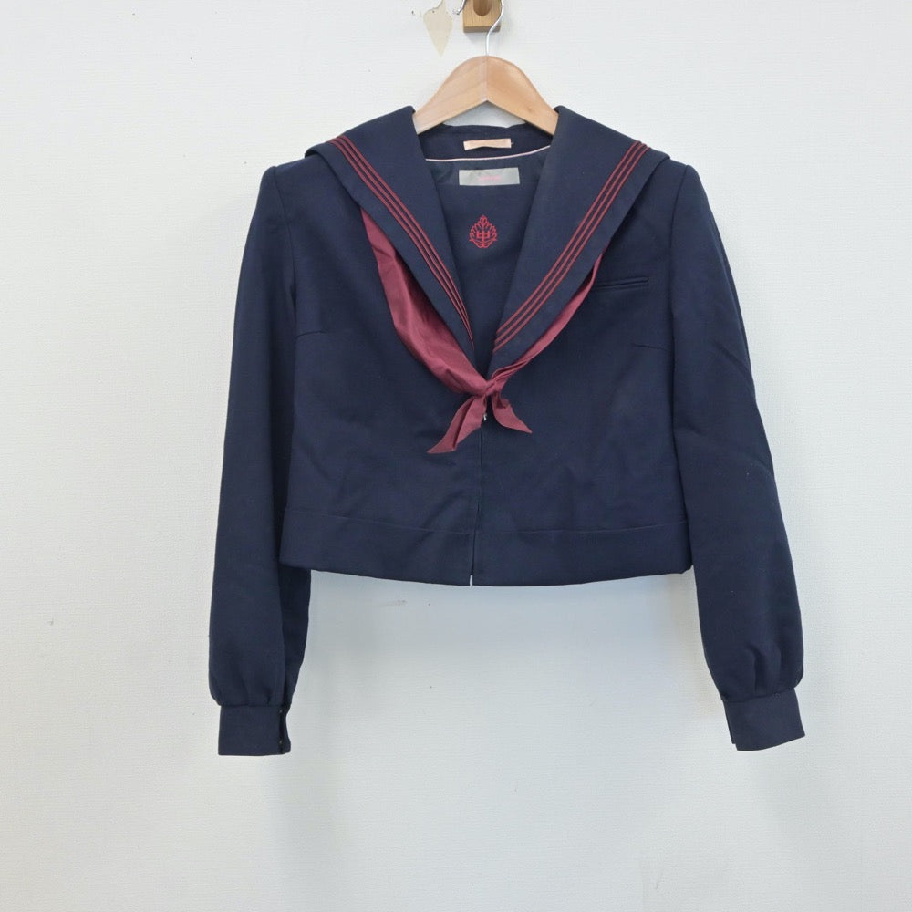 中古制服】福岡県 北九州市立槻田中学校 女子制服 3点（セーラー服