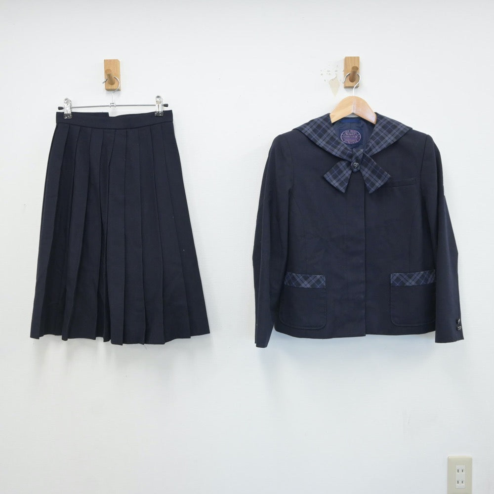 【中古】宮城県 仙台市立館中学校 女子制服 2点（ブレザー・スカート）sf016844