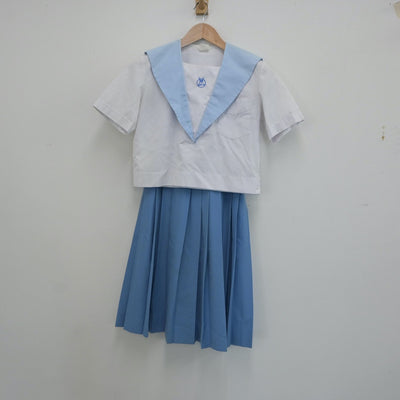 【中古】千葉県 富里市立富里北中学校 女子制服 2点（セーラー服・スカート）sf016855