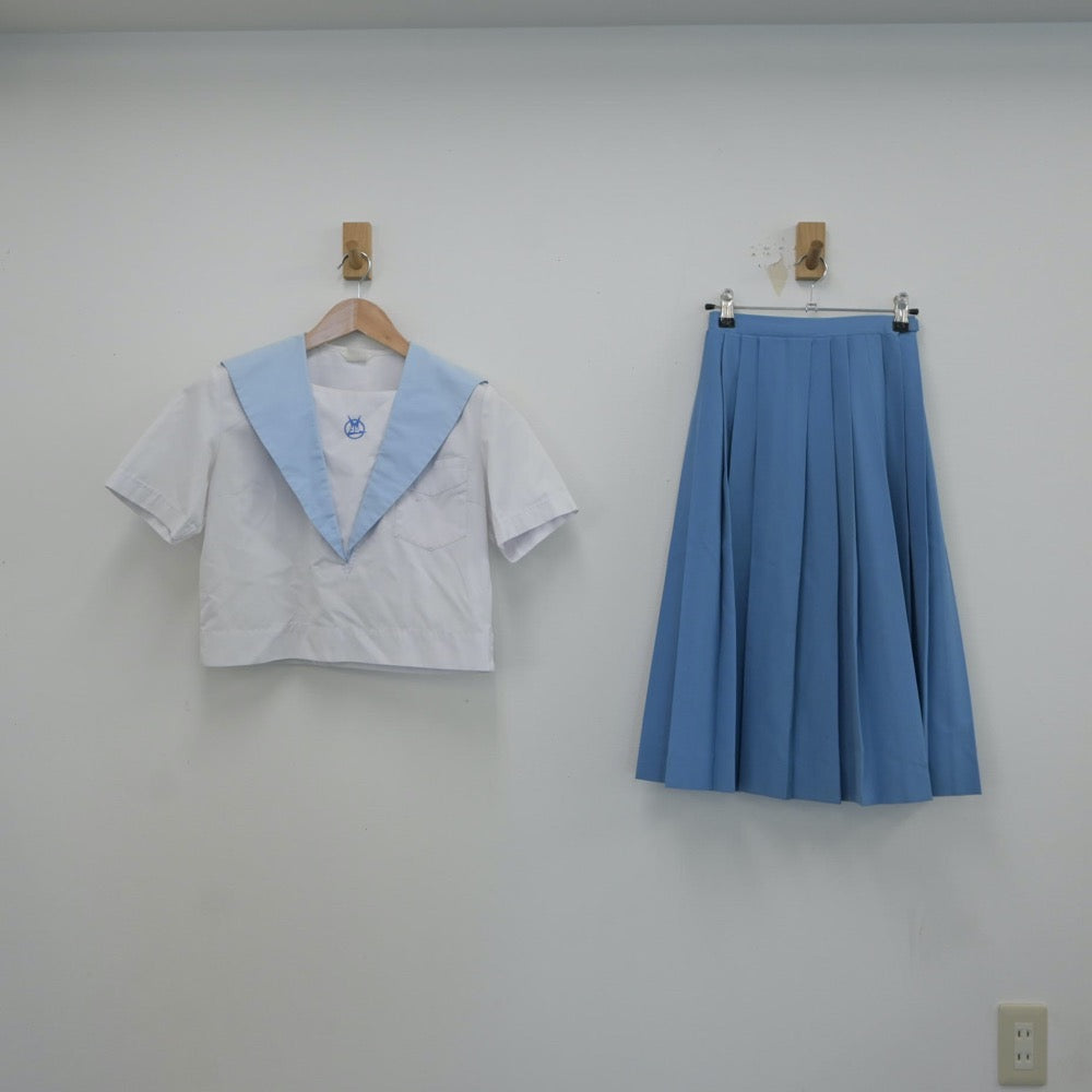 【中古】千葉県 富里市立富里北中学校 女子制服 2点（セーラー服・スカート）sf016856