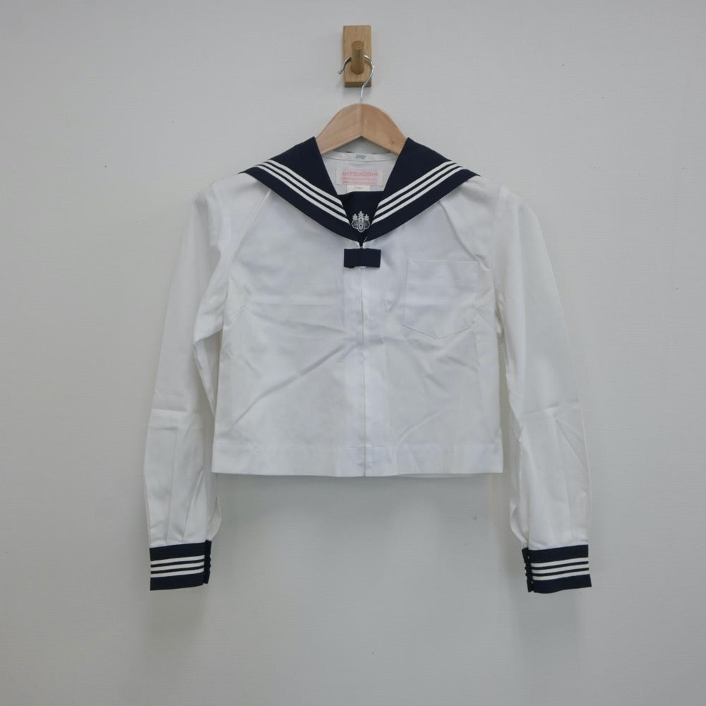 【中古】東京都 目白学園高等学校 女子制服 2点（セーラー服・ニット）sf016862