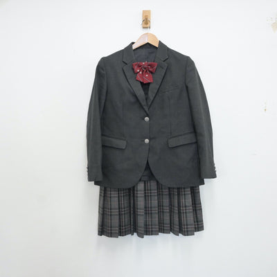 【中古】北海道 札幌市立篠路西中学校 女子制服 3点（ブレザー・スカート）sf016866