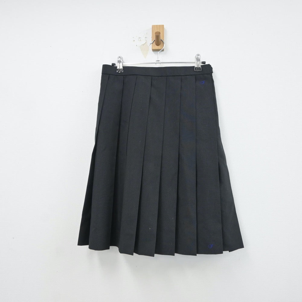 【中古】福岡県 飯塚高等学校 女子制服 3点（シャツ・ニットベスト・スカート）sf016870