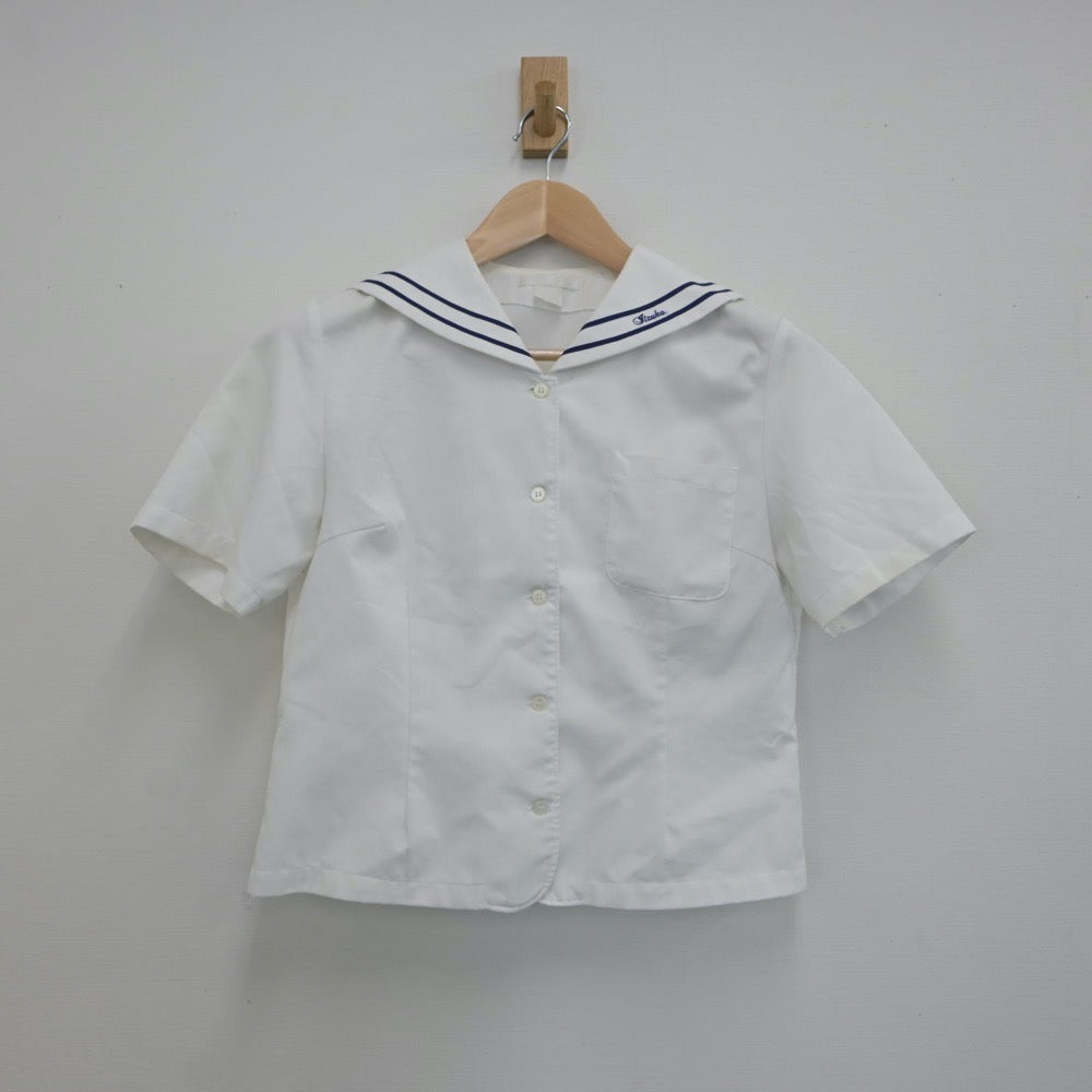 【中古】福岡県 飯塚高等学校 女子制服 2点（シャツ・スカート）sf016871