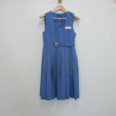 【中古】福岡県 篠栗町立篠栗中学校 女子制服 1点（ジャンパースカート）sf016874