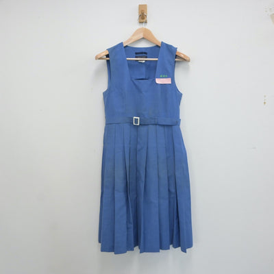 【中古】福岡県 篠栗町立篠栗中学校 女子制服 1点（ジャンパースカート）sf016874