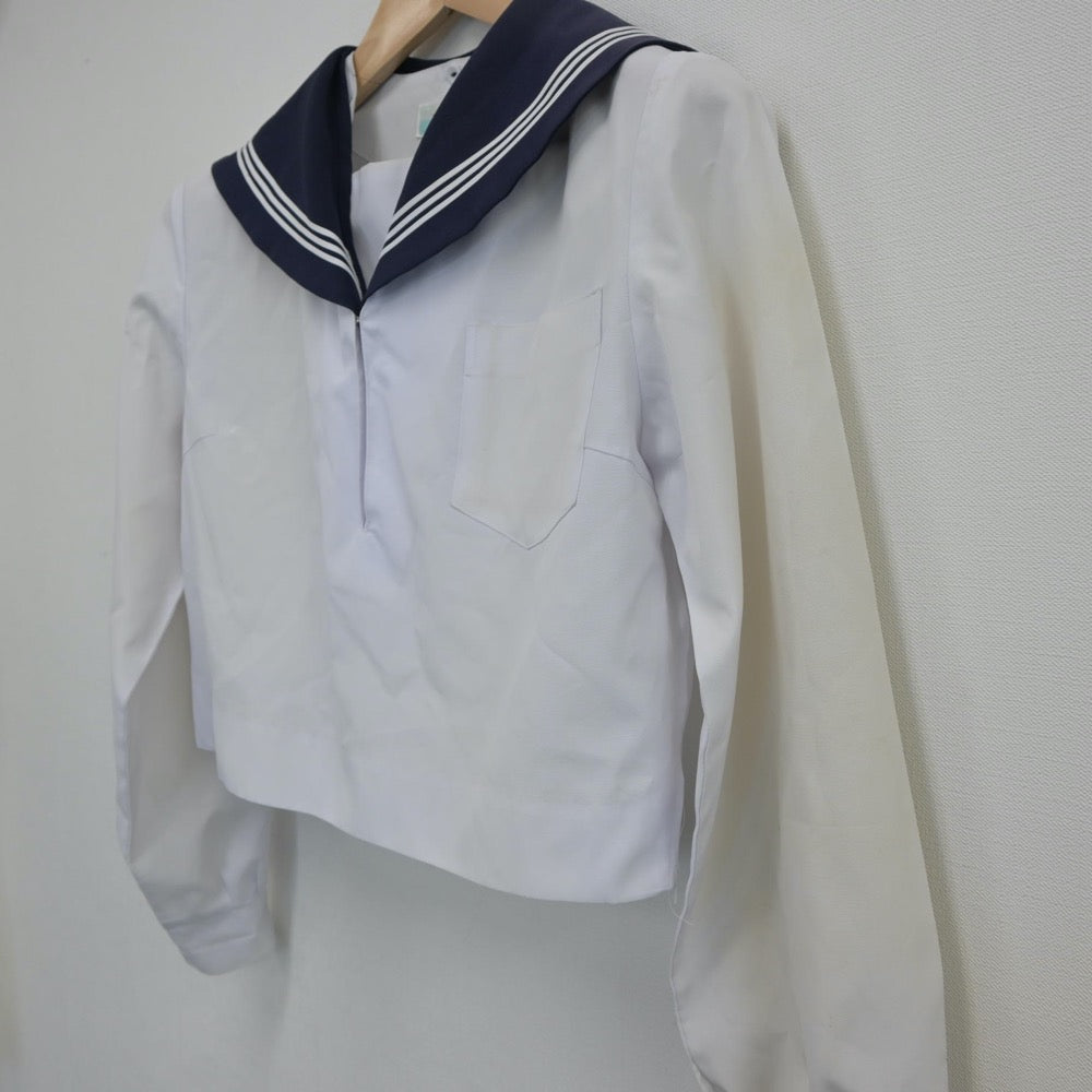 【中古】神奈川県 神奈川県立新城高等学校 女子制服 3点（セーラー服・スカート）sf016878