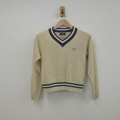 【中古】東京都 品川翔英中学校 女子制服 2点（シャツ・ニット）sf016897