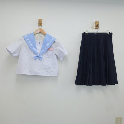 【中古】福岡県 九州産業大学附属九州産業高校 女子制服 3点（セーラー服・スカート）sf016902