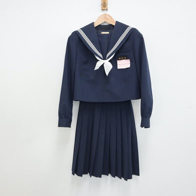 【中古】佐賀県 鳥栖市立田代中学校 女子制服 2点（セーラー服・スカート）sf016903