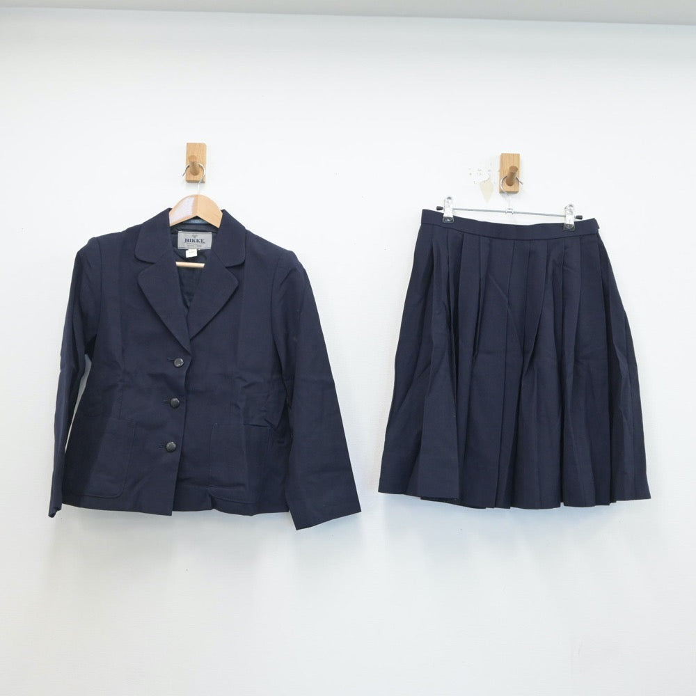 【中古】大阪府 大阪府立河南高等学校 女子制服 3点（ブレザー・スカート）sf016915