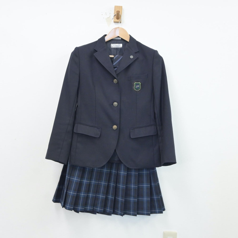 【中古】福岡県 福岡県立福岡講倫館高等学校 女子制服 4点（ブレザー・スカート）sf016921