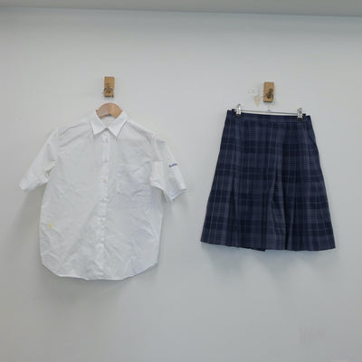 【中古】神奈川県 川崎市立橘高等学校 女子制服 2点（シャツ・スカート）sf016923